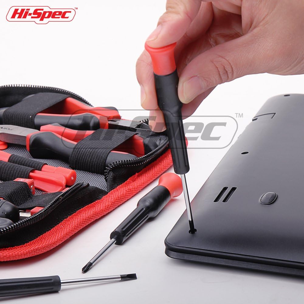 Hi-Spec 38 pcs Electronics Repair Tool Kit - Magnetic Precision Ratcheting Screwdriver & Phillips, Slotted, Torx, Hex and Triwing/Head: Home Improvement