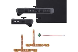 eXtremeRate Firefly LED Tuning Kit for Nintendo Switch Joycons Dock NS Joycon SL SR Buttons Ribbon Flex Cable Indicate Power LED - Cool White