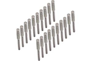 Hyuduo Chainsaw Sharpener Burr Grinding Head, Emery Material Sharpening Stone for Electric Grinder, 20-Pack High Performance 
