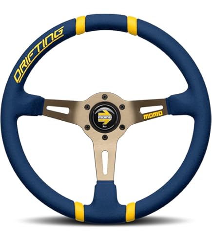 Amazon.com: Momo DRF35BK1O Drifting Orange 350 mm Leather Steering