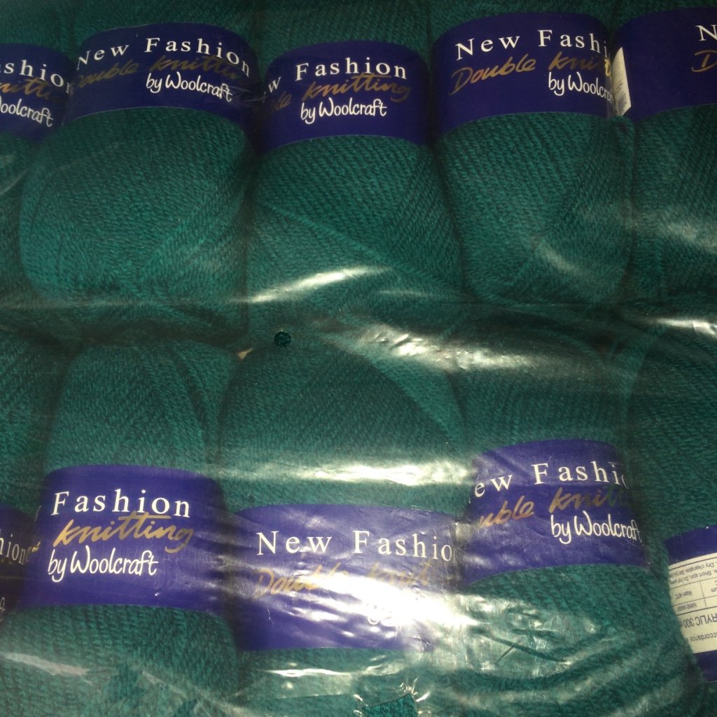 5 x 100g Woolcraft Dk Double Knitting Wool, Yarn (5 x 100g Teal 468)