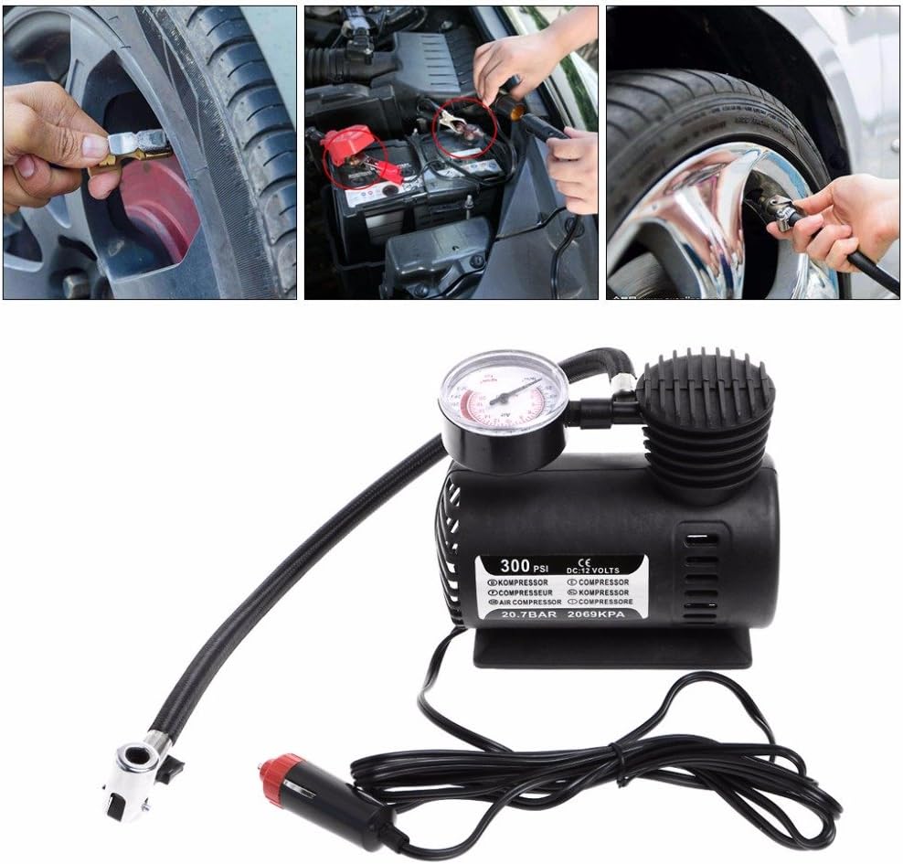 300psi Air Pump Air Compressor Portable Compressor Pump Tyre Inflator Tyre Inflation Gun – 300psi 12 V Mini Portable Electric Air Compressor Pump Car Tyre Inflator Air Pump