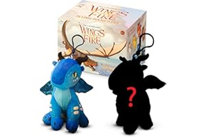 BULLS I TYS Tui T. Sutherland's - Wings of Fire Dragon Plush Danglers - Tsunami & Mystery Dragon Combo Box - Soft Stuffed Animal Dangler Toy - Collectible Dragon Plushies for Kids - 2 Dragons Per Box