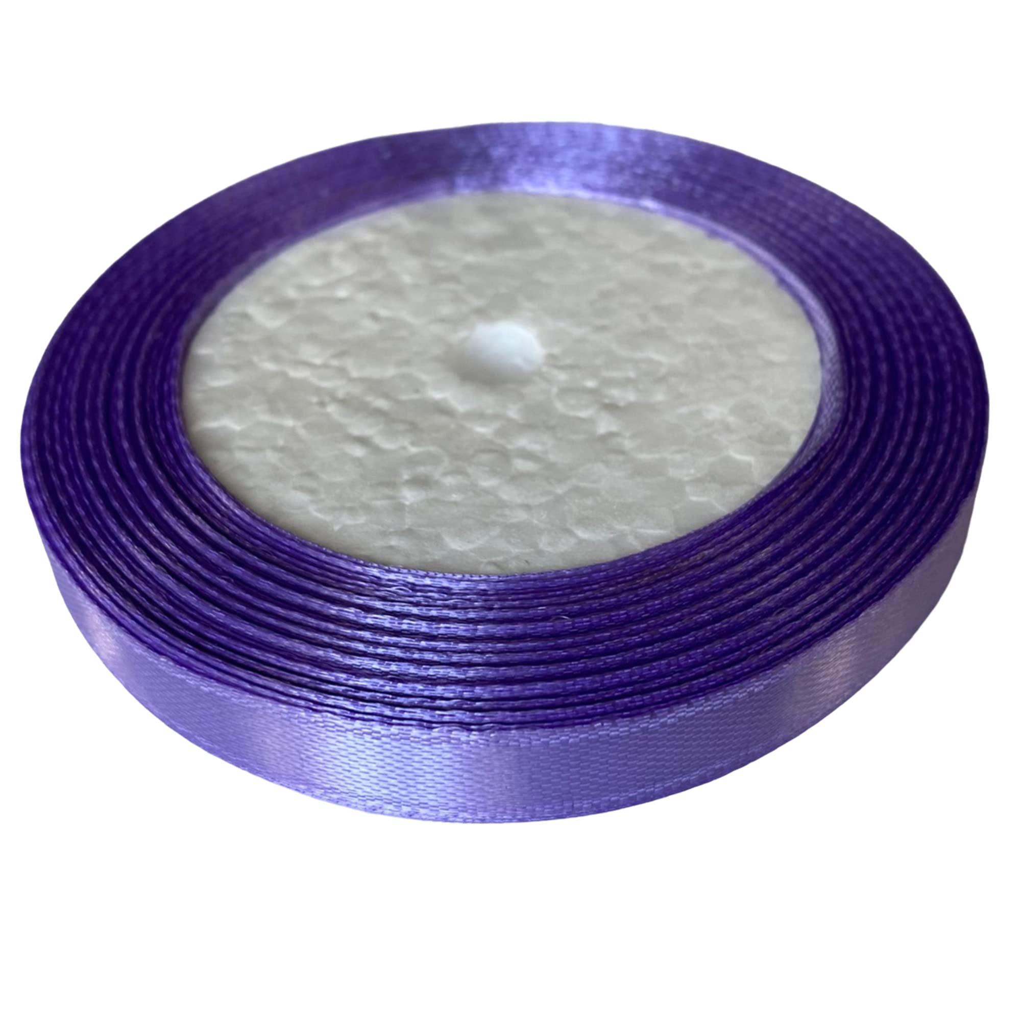 Dyanatic Satin Ribbon (10mm x 22m, 25 Yards) - Craft, Hair, Christmas & DIY Ribbon - Light Purple — image 1