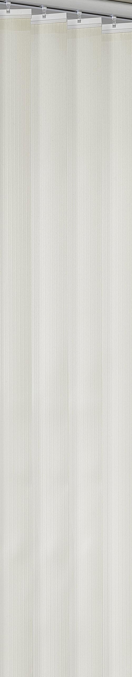 Whitehouse Aurora Vertical Stripe Cream Vertical Blind Pack Of 4 Slats 9cm Wide x 137cm Drop Approximately Can Be Trimmed