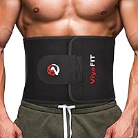 Viyafit Waist Trimmer Belt, Premium Waist Trainer for Women & Men Weight Loss