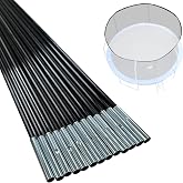 MSSVIGING Trampoline Fiberglass Rods, for Poles with Tube Caps | Fits 12/14/15/16ft frame, Top ring net rods, replacement fiberglass poles, fit for tube caps, not for plastic T connectors