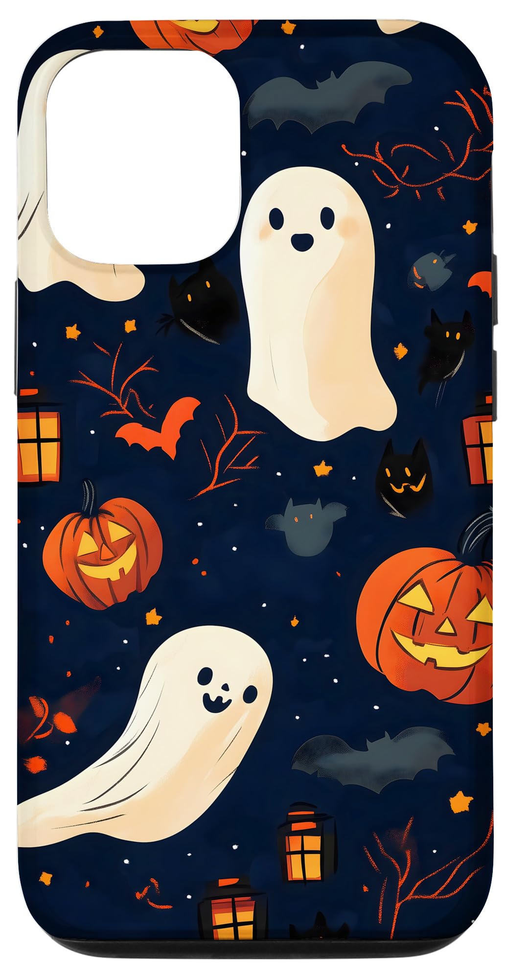 Ghostly Halloween Pattern Case for iPhone 12/12 Pro