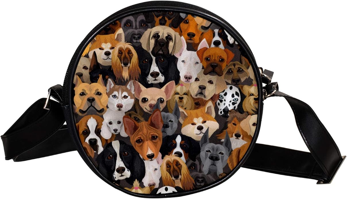 Umhängetasche für Hunde und Welpen, diagonale Tasche, runde