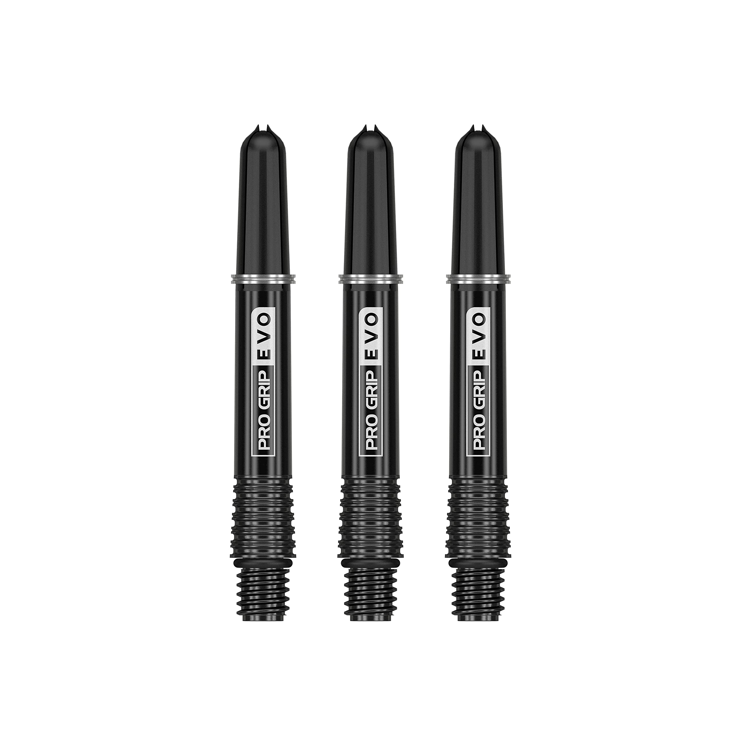 Target Darts Unisex's Pro Grip Evo Aluminium Dart Shafts, Black, Short