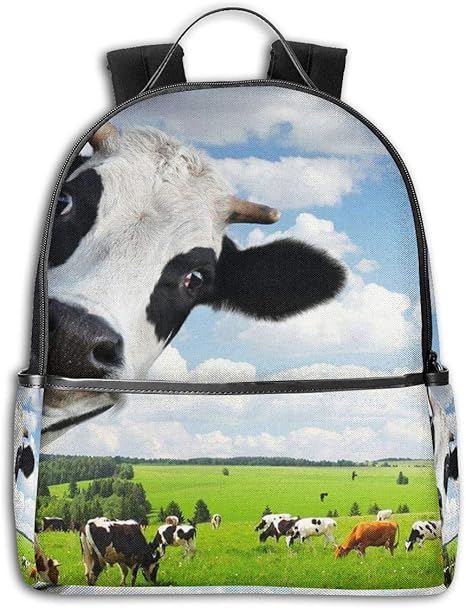Amazon Co Jp Smooffly Milk Cow リュックサック ボディバッグ ビジネス 通学 大容量 旅行 メンズ レディース バックパック フラップデイパック ラップトップバック ヒューズボックス スクエアリュック プレゼント対応 派手 男女兼用 ホーム キッチン