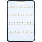 SSWBasics Key Board with Self-Closing Tabs - 38 Hooks - 16 in W x 24 in L | Numbered hooks keep dealership keys organized, and the carry handle moves the whole board to a secure spot at closing.