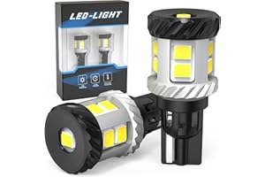 Afibraru 912 921 LED Bulb Reverse Light 3200LM & 6500K White Light 600% Brighter Ultra Bright Canbus Error Free 906 904 922 W16W T15 Led Bulb for Backup Light, Pack of 2