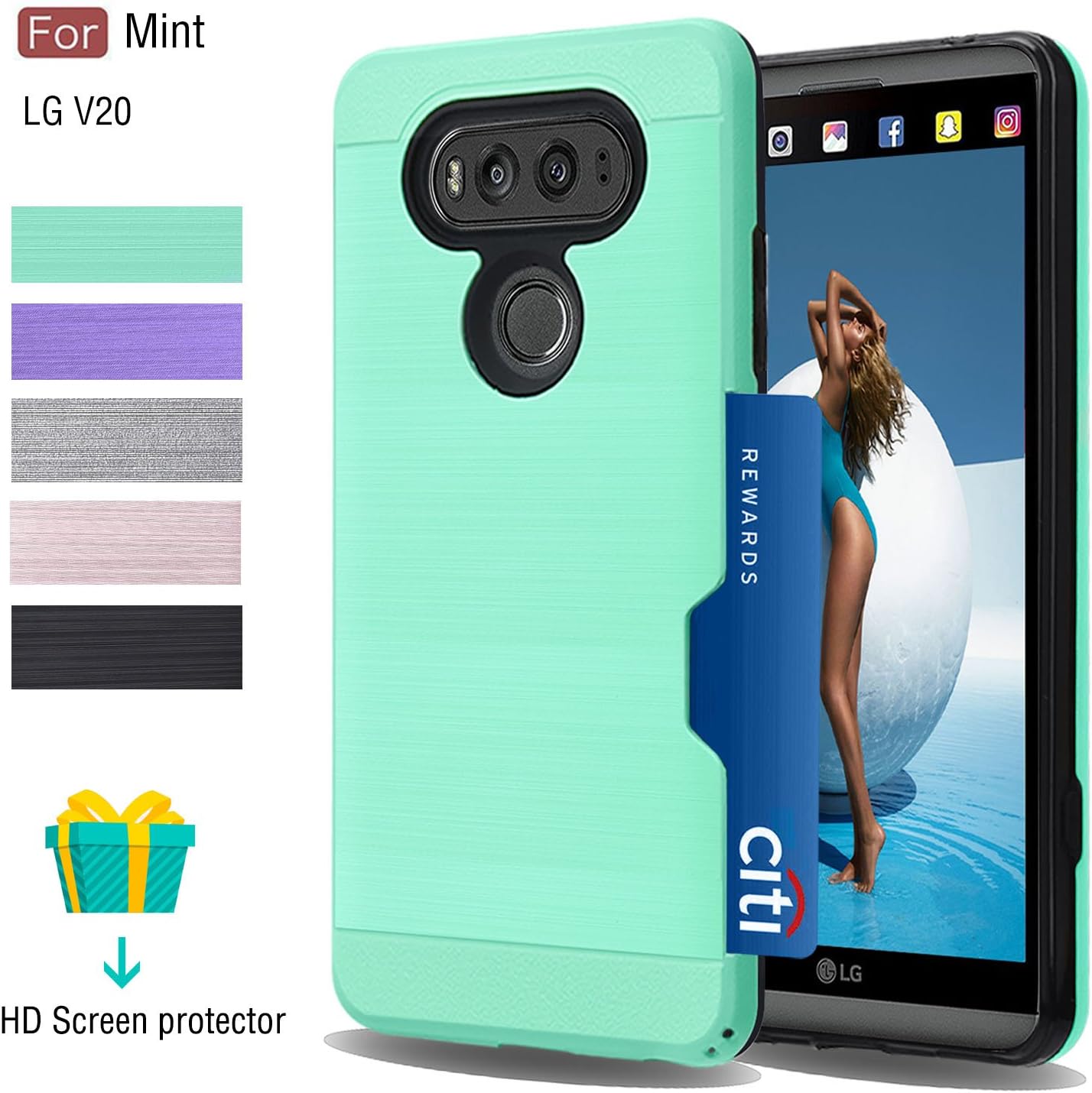 Best lg v20 case card