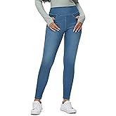 Dragon Fit Women's Stretchy Jeggings with Pockets High Waisted Skinny Jeans Pants Tummy Control Jean Leggings