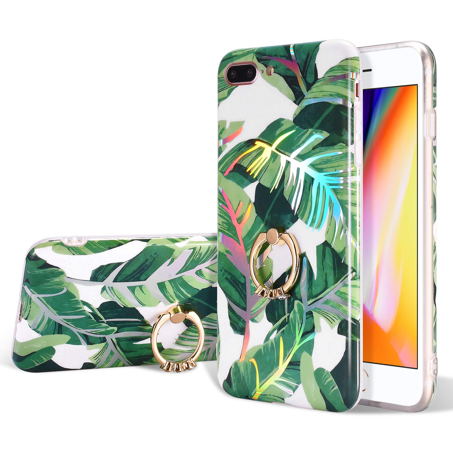 Eyzutak Tropical Leaf Floral Pattern Case For Iphone Iphone
