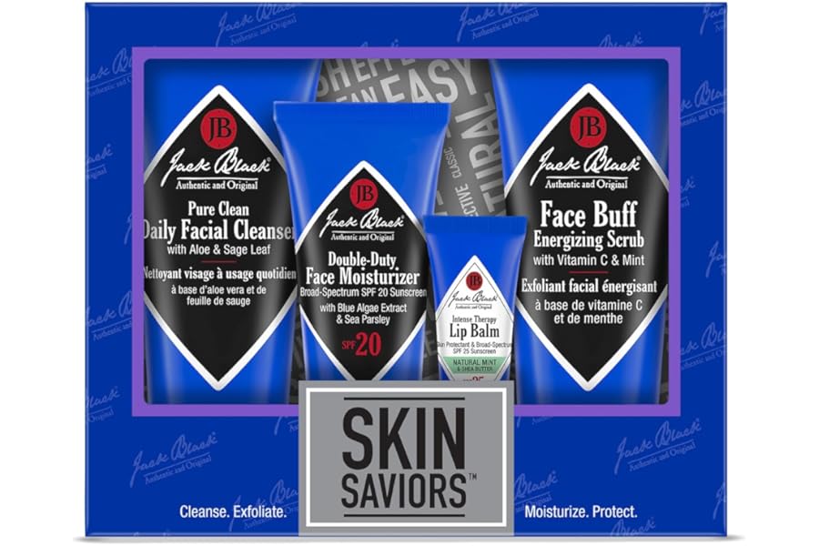 Jack Black Set for Men – Mens Skin Care Kit, Mens Skincare Gift Set