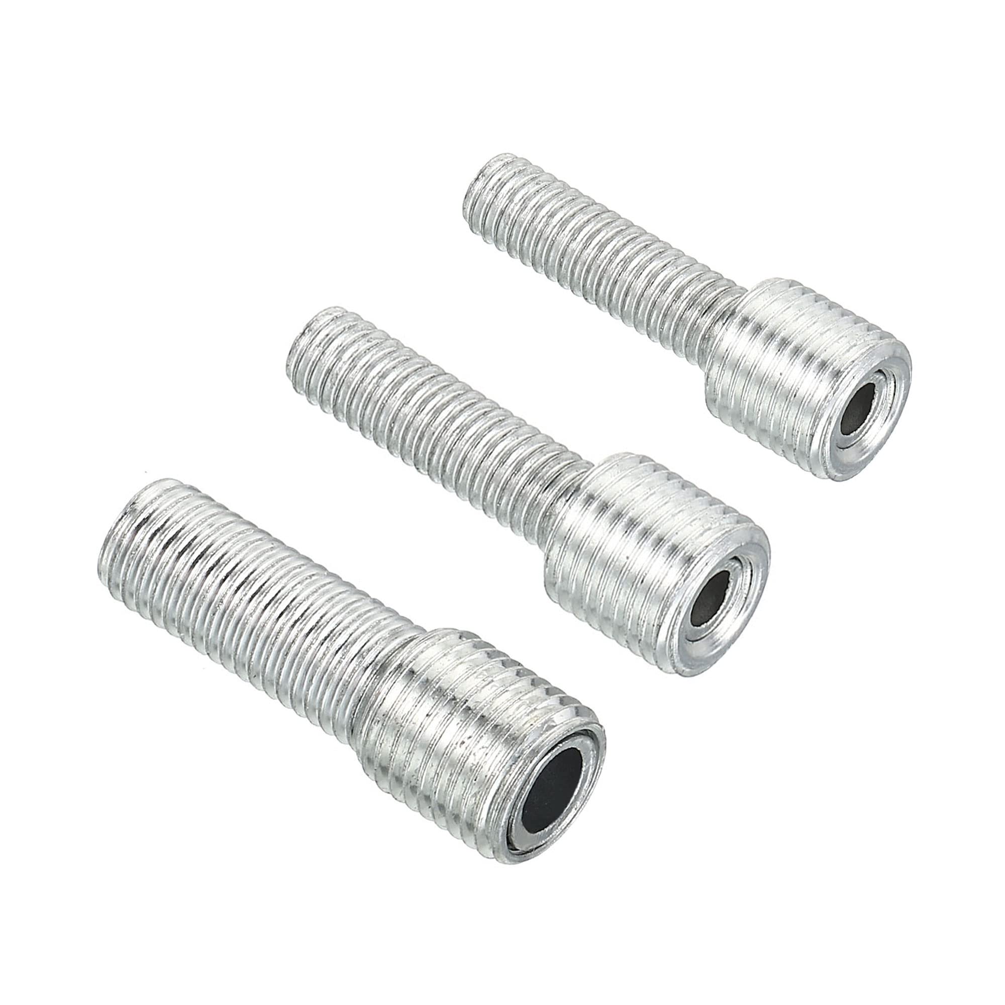 PATIKIL M10/M12 to M6/M8/M10 Reducing Screw, 6 Pack 30mm Long External Thread Adapter Reducer Convert Joint Hardware Double Male Thread Bolts