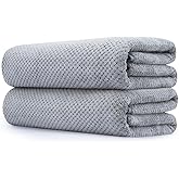 Extra Large Bath Towel Set of 2 (35"x70"),Oversized Bath Sheet Super Soft Highly Absorbent Jumbo Bathroom Towel Set Microfibers Quick Dry Shower Towel for Hotel,Bathroom,Guest,Spa,Gym (2PCS Grey)