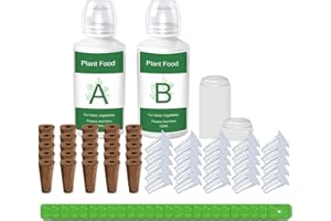 HDROOR Seed Pods Kit for Hydroponics Growing System, Seed Starter Pods for Indoor Garden,Including 25pcs Replacement Square Grow Sponges, Grow Baskets and A&B Nutrients, Compatible with Idoo, QYO, LYKO