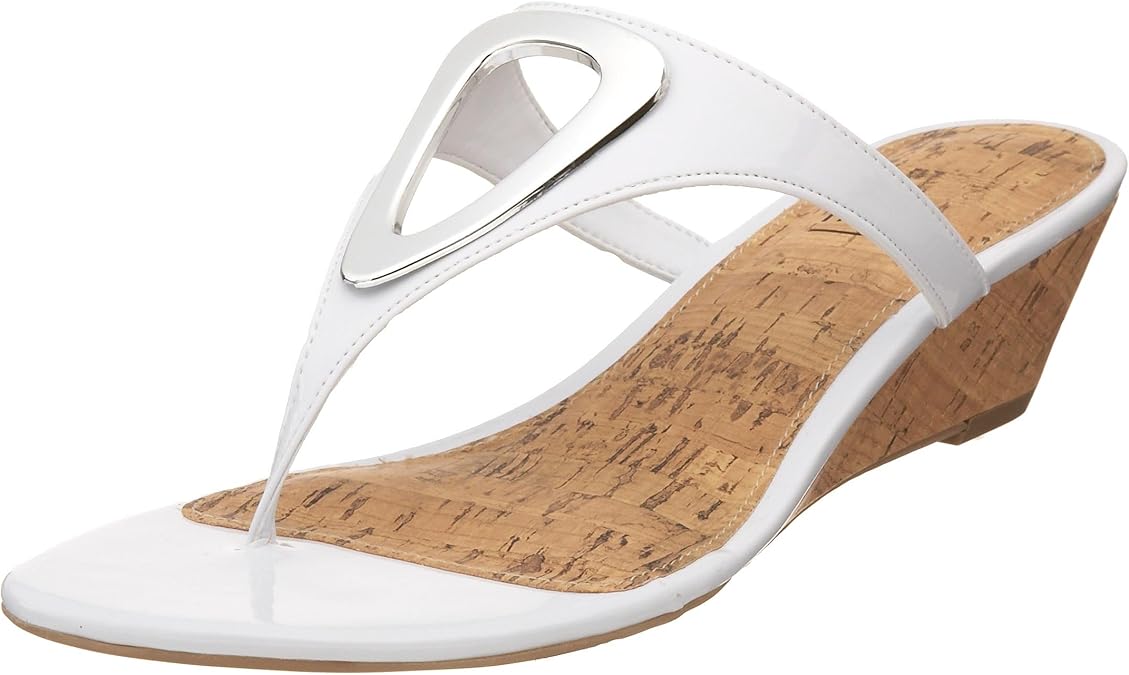 Impo Women's Galo Thong Sandal, White Patent, 5 M US FlipFlops