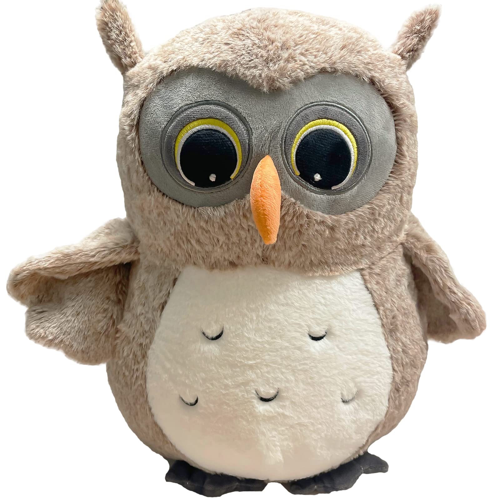 Photo 1 of Ryttir 15.7 Inch Chubby Gray Big Owl Stuffed Animals Plush, Adventure Stuffed Owl Toy, Brave Boy's and Girl's Room Owls Plush Decor, Funny Owl Gifts for Kids and Women Christmas