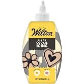 Wilton Cookie Icing, Ready-to-Use Fast-Drying Squeeze Bottle Icing for Decorating Sugar Cookies &amp; Gingerbread, 9 oz, Black