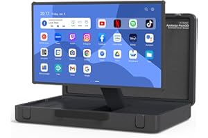 apolosign packgo 27-Inch Portable Entertainment System, Compact Suitcase Design Smart TV, Android OS, Bluetooth 3D Speakers, Built-in Battery 6H, Briefcase Screen Perfect for Travel & Parties (Gray)