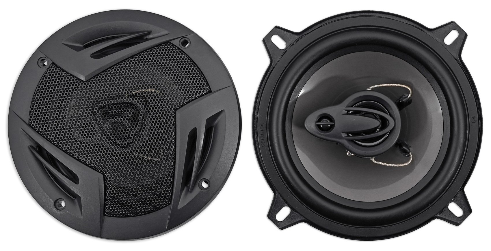 Pair Rockville RV5.3A 5.25" 3Way Car Speakers 600 Watts/100 Watts RMS