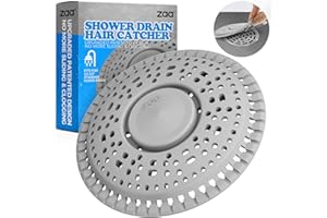 zaa Shower Drain Hair Catcher, Premium Silicone Drain Protector & Shower Drain Cover for Regular Drains of Shower Room, Bathr
