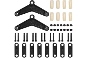 ZEJOOT Trailer Shackle Kit – 2 Pack Tandem Axle Shackle Set for Double-Eye Springs (3,500–5,200 lb Axles), Heavy-Duty Corrosion-Resistant Steel