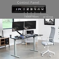 VIVO Electric 63 x 32 in Standing Desk, Memory