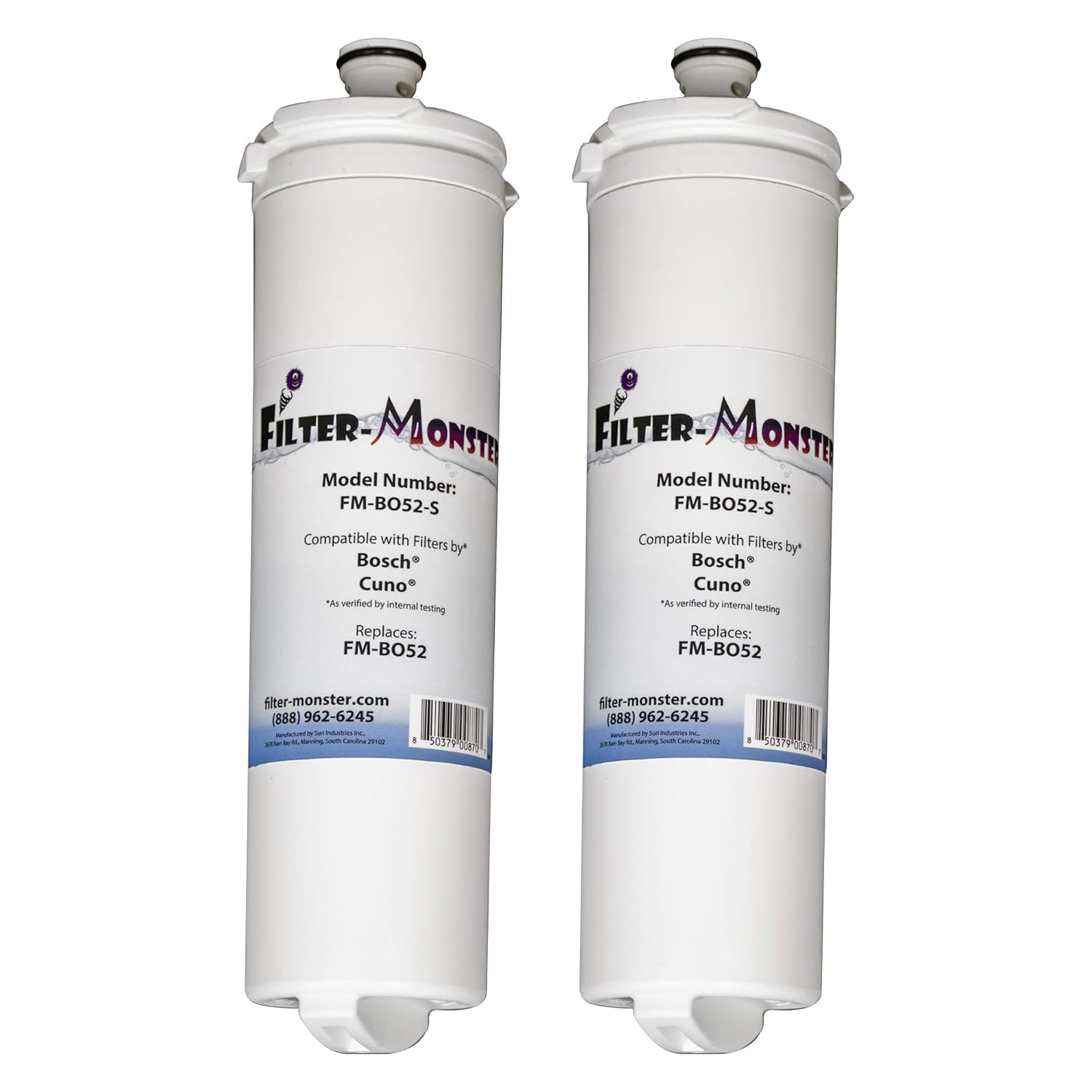 Single FMBO52S 401 Replacement Refrigerator Water Filter Compatible with Bosch 640565 NSF 42