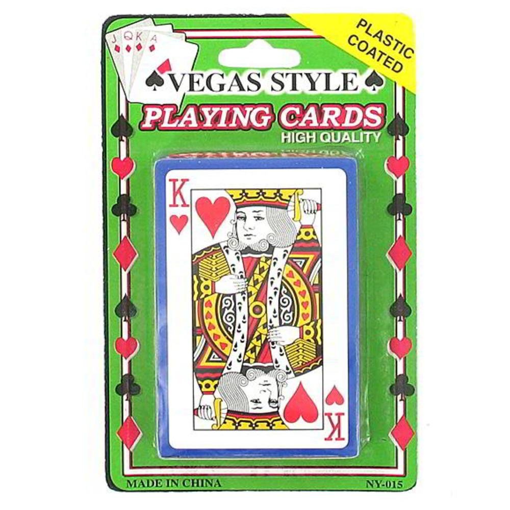 bulk buys Plastic Coated Playing Cards, Case of 96
