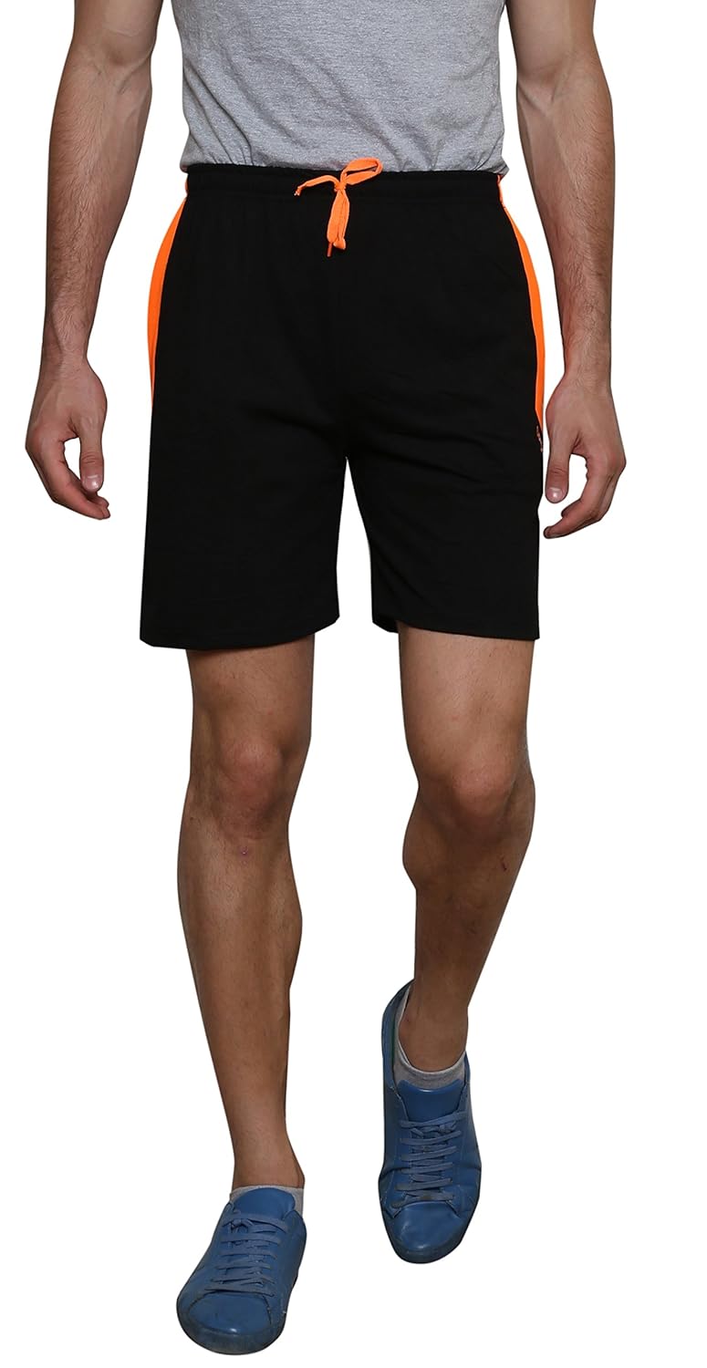 syda men's cotton shorts - black