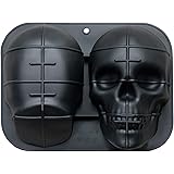 JETKONG Extra Large Silicone Skull Cake Mold Haunted Skull Baking Cake Pan for Halloween and Birthday Party