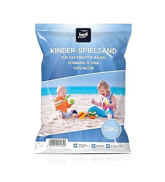 4myBaby GmbH Best for Garden 25kg Spielsand Quarzsand für Sandkasten Dekosand TÜV geprüft TOP Qualität (25 KG)