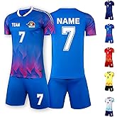 LAIFU Custom Kids Adult Soccer Jersey with Personalized Name Team Name Number Logo Soccer Sets