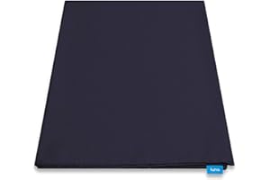 [Premium Removable Duvet Cover for Weighted Blankets] by Luna - Oeko Tex Cotton Weighted Blanket Cover- 8 Tie System for Secure Fastening [Queen Size - 60" x 80"] [Navy]