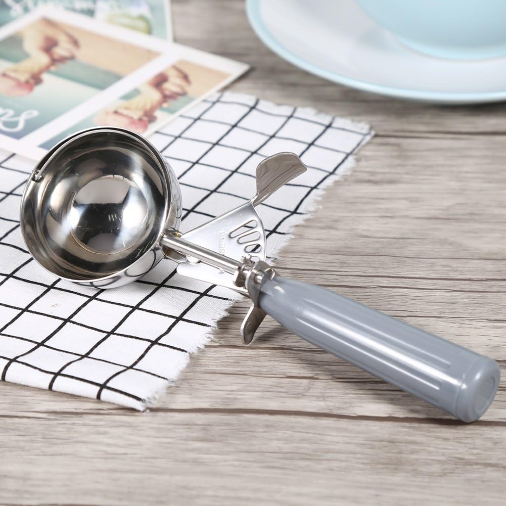 Yosoo Stainless Steel Ice Cream Spoon Fruit Vegetable Spoons Kitchen Gadget Tool Coffee 9 Sizes (Size : 7cm) - Image 4
