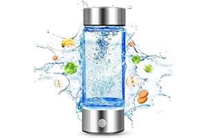 MRKYY Hydrogen Water Bottle, Portable Hydrogen Water Generator Machine, 3Min Quick Electrolysis Improve Water, Healthy Hydration Hydrogen Rich Water Ionizer Cup for Home Travel Office Exercise (1PCS)