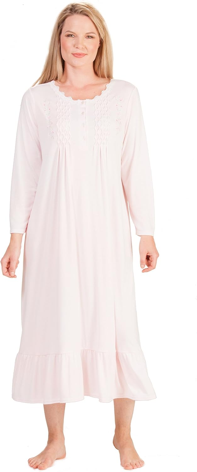 long rayon nightgowns