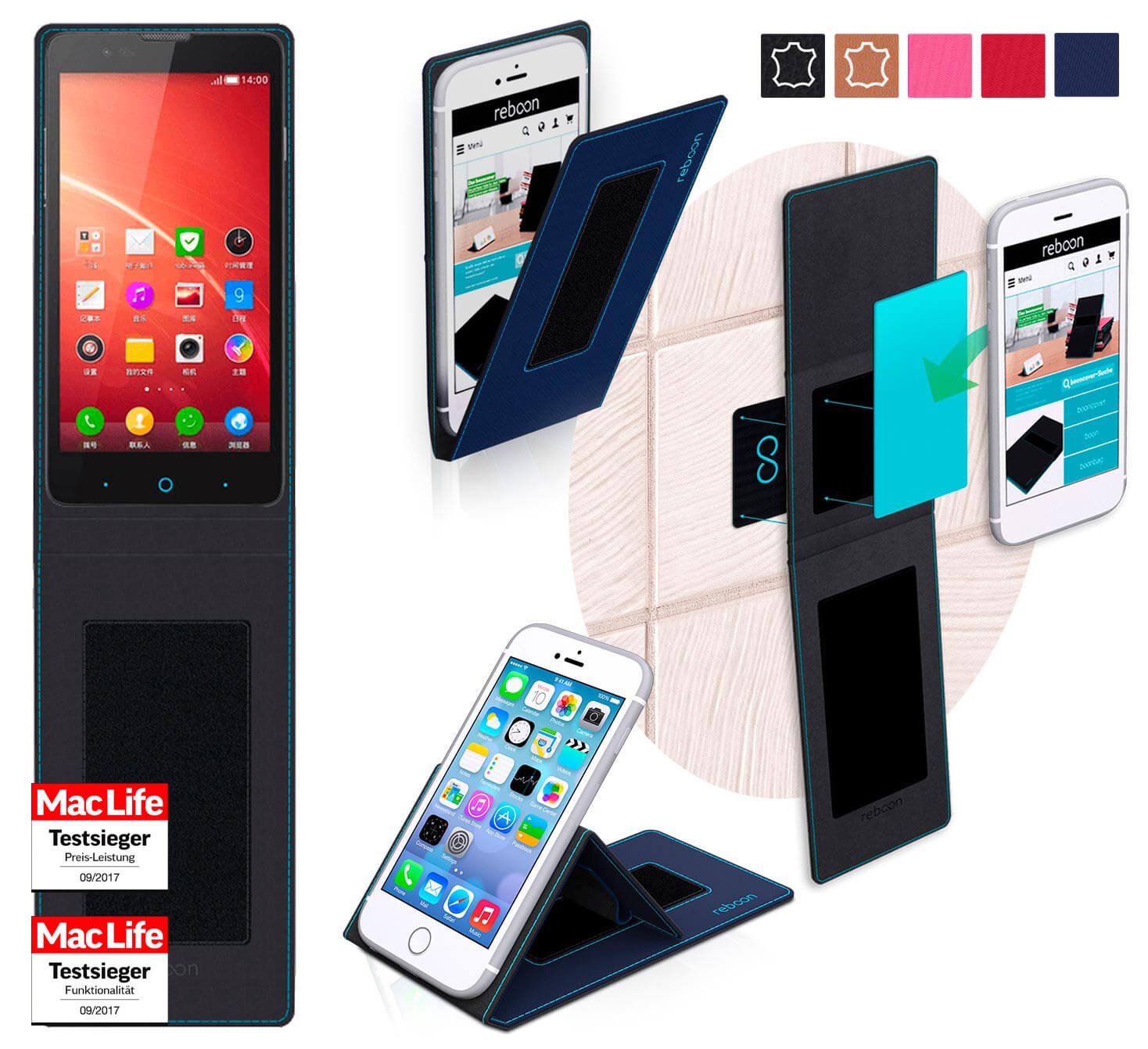 reboon Funda para ZTE V5 Red Bull | in Azul | Carcasa ...