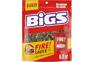 BIGS Sunflower Seeds, Fire Flavor, Baseball Stocking Stuffer, 5.35 oz.