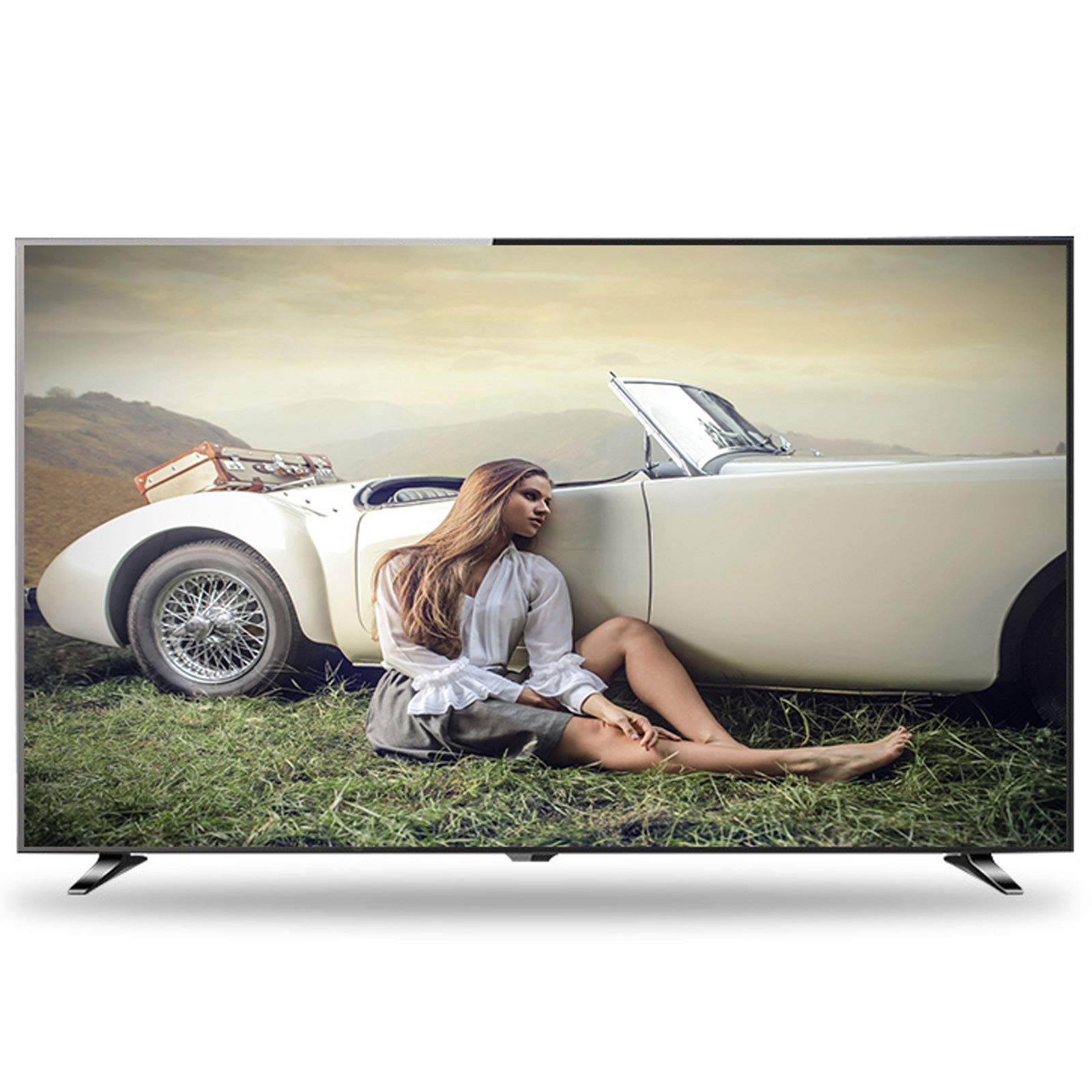 PHGo HD Smart LED TV, HD Smart LED TV with Projection Function Smart TV 32/42/50/55 Inch Built in Wi