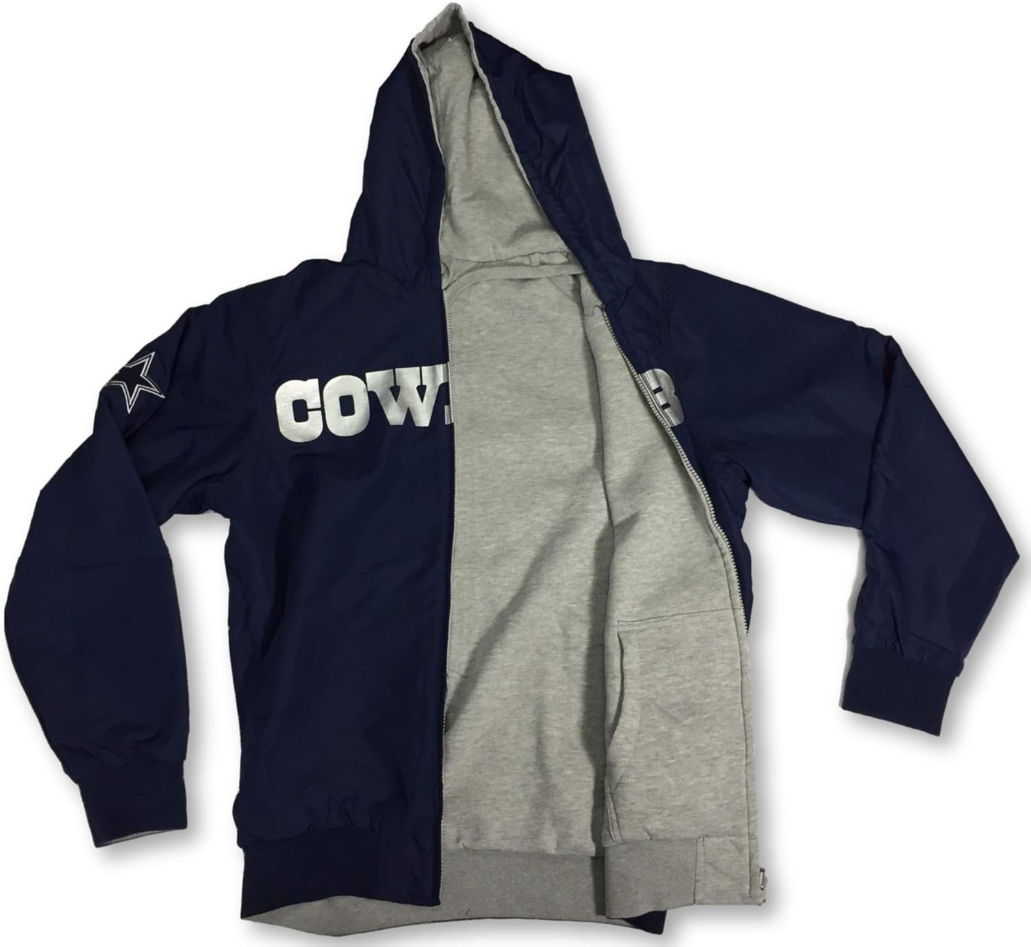 dallas cowboys reversible hoodie