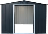 Duramax ECO 8 x 8 Metal Garden Storage Shed Anthracite view 8