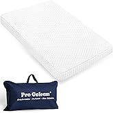Pro Goleem Pack and Play Mattress (38"x26"), Waterproof Pack n Play Mattress Pad with Carry Bag, Firm Playard Mattress with Soft Cover, for Babies and Toddlers