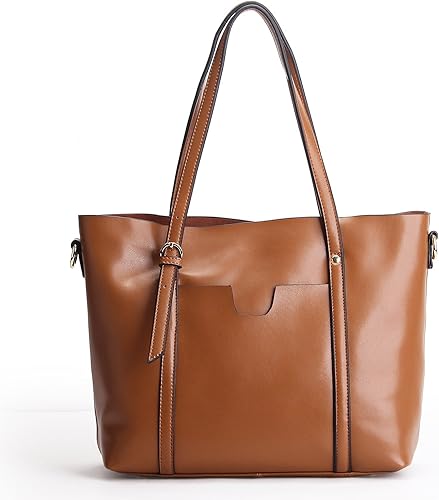 Amazon アゼーム トートバッグ レディース 大きめ 本革 レザー 革 通勤 通学 大きい カジュアル ビジネスバッグ オフィス マチ広い Sa721ku オーカー Ocher Azame アゼーム トートバッグ