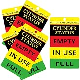 Cylinder Status Sign Tags,Full,In Use,Empty Cylinder Cardboard, 2x4 inch Gas Status Tanks Cardstock Cylinder Cardboard for Checking The State of The Cylinder (100 Pcs)